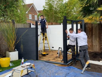 Garden Room In Luton, Installation In Progress